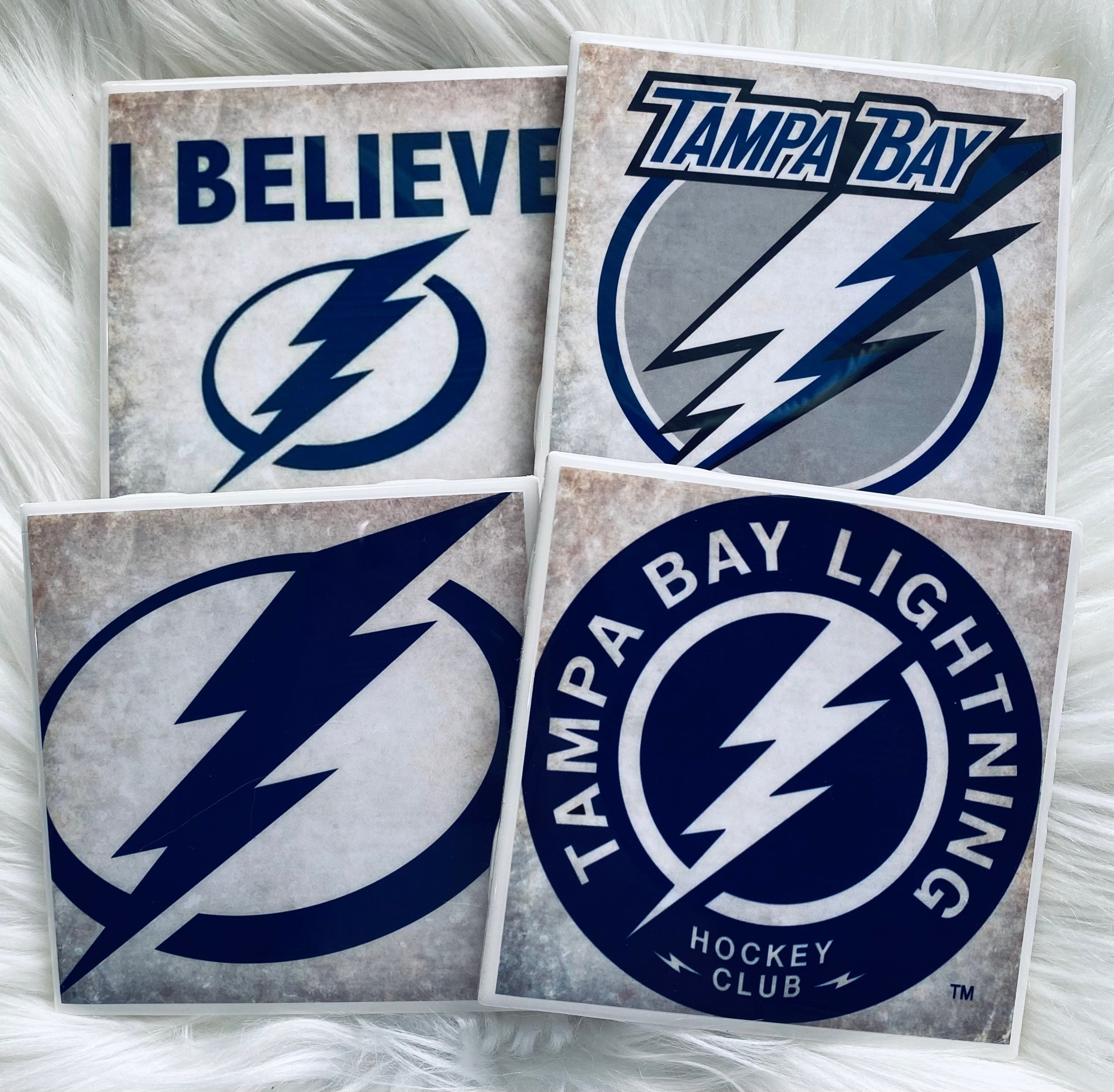 COASTERS Lightning Tampa Bay NHL Coasters Tampa Etsy