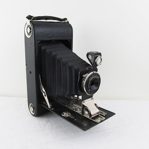 Vintage Seneca trio Folding Scout 3A bellows camera, antique film camera 1915-1925