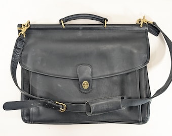 Vintage Coach Beekman 5266 Briefcase Men Black Career Suitcase !no