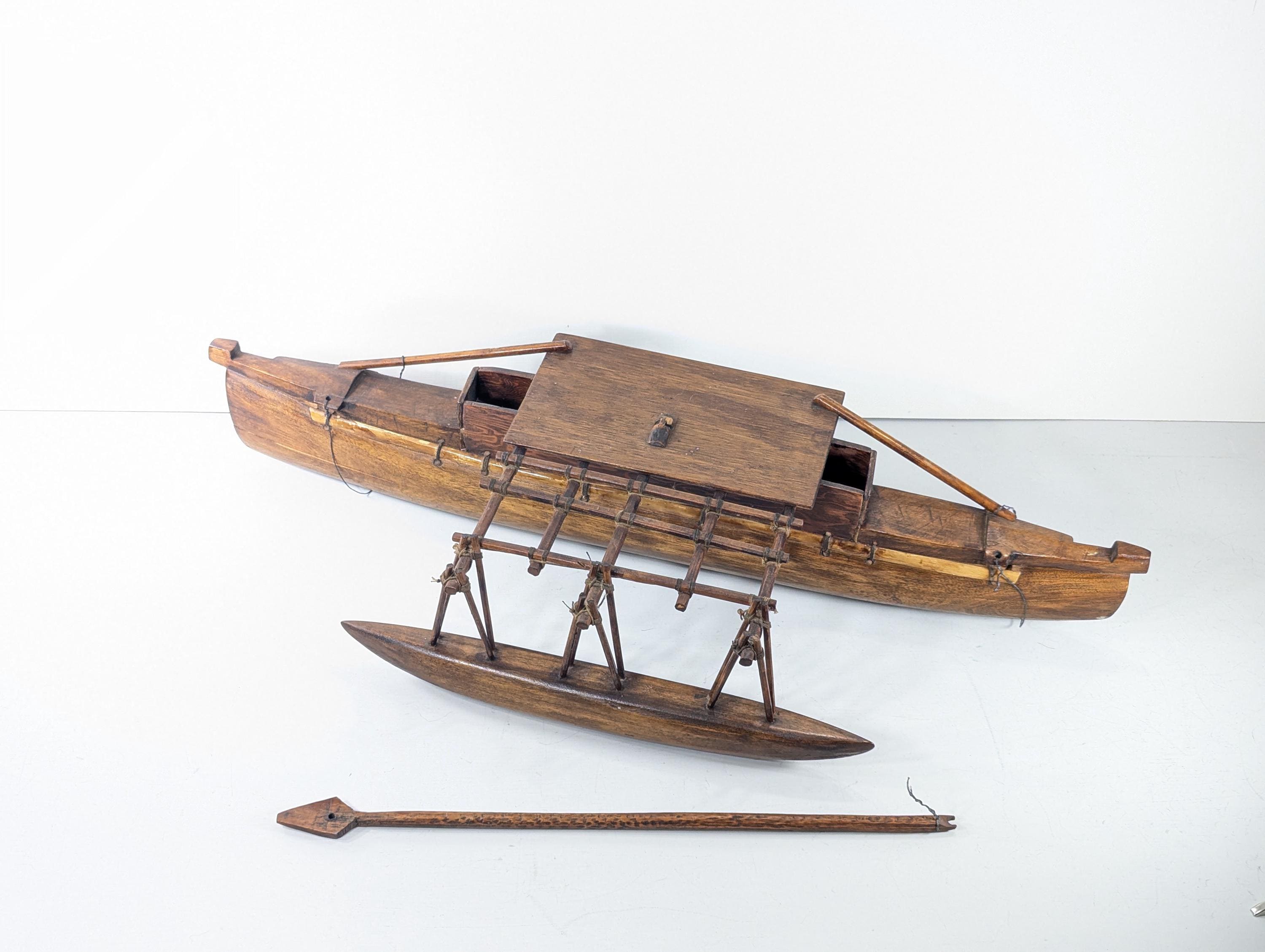 Outrigger Canoe Model - Etsy