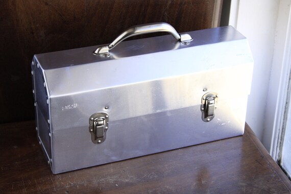 Vintage L May Mfg Sudbury Metal Miners Lunchbox 1… - image 2