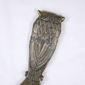 Vintage Owl bottle opener made in Italy, cast metal barware image 4