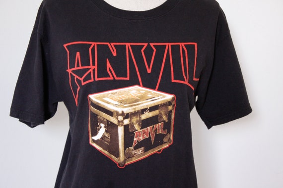 Vintage Anvil heavy metal t-shirt, gildan shirt ad