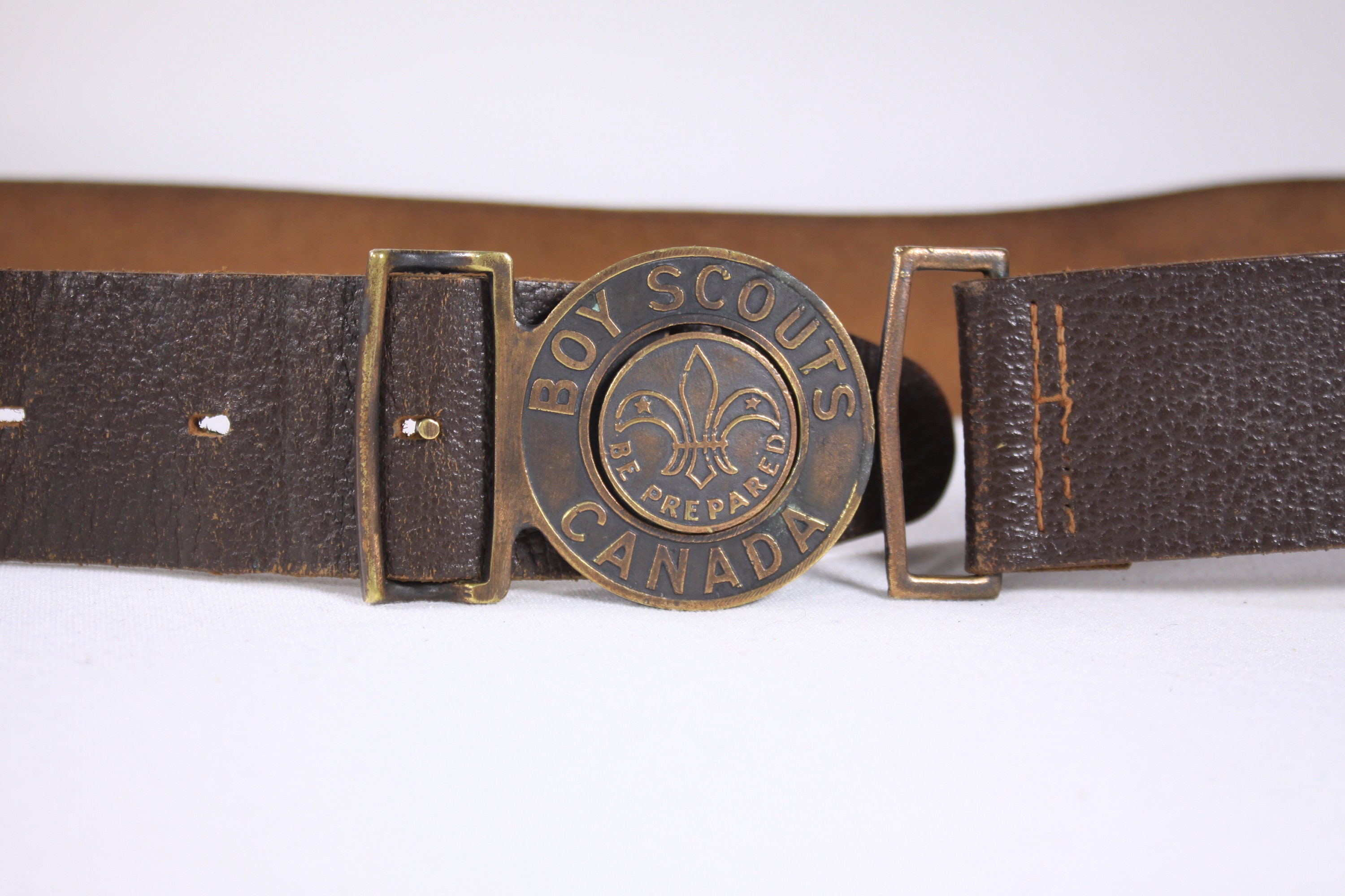 Boy scout leather belt online