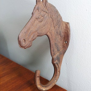 Cast Iron Animal Head Coat Hook, Coat Rack in the Shape of a Horse