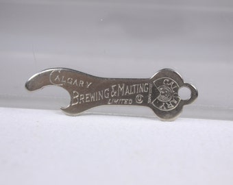 1800s Calgary Brewing and Malting Co Limited antique church key bottle opener