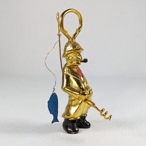 Naughty angler fisherman corkscrew bottle opener, made in Japan adult vintage barwares image 10