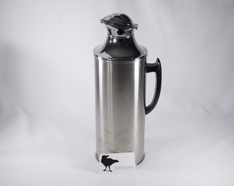 Vintage LARGE Camel flask stainless steel, heat retaining thermos bottle