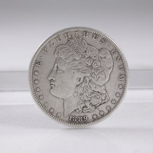 Antiker Morgan Silberdollar von 1889, antike US Sammlermünze