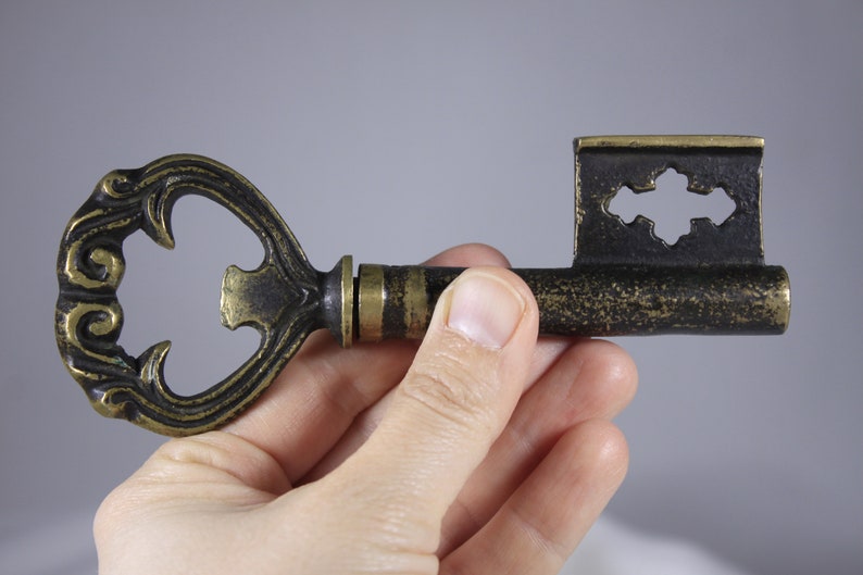 Heavy metal mansion Key bottle opener and cork screw, key to the Castle or Estate, gift for student or young adult image 9