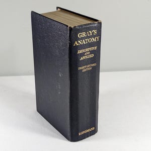 Vintage Grays Anatomy hardcover book 1958, 32nd Centenary Edition, Medical Human anatomy reference book, vintage medical studies