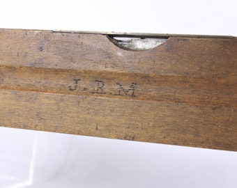 アンティーク 27インチ John Rabone & Sons 木製水準器：英国製大工用 