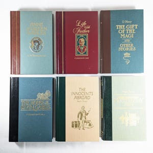 ELIGE Novelas clásicas de tapa dura de Readers Digest Mark Twain / L.M. Montgomery / Clarence Day / O. Henry / N Hawthorne