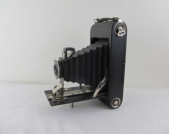 Vintage Seneca trio Folding Scout 3A bellows camera, antique film camera 1915-1925