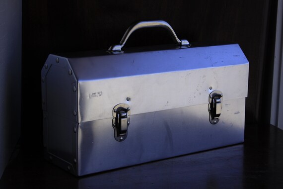 Vintage L May Mfg Sudbury Metal Miners Lunchbox 1… - image 4