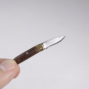 CHOOSE Antique quill knife 1, miniature pocket knife, micro pen knife, chatelaine keyring small folding knife image 10