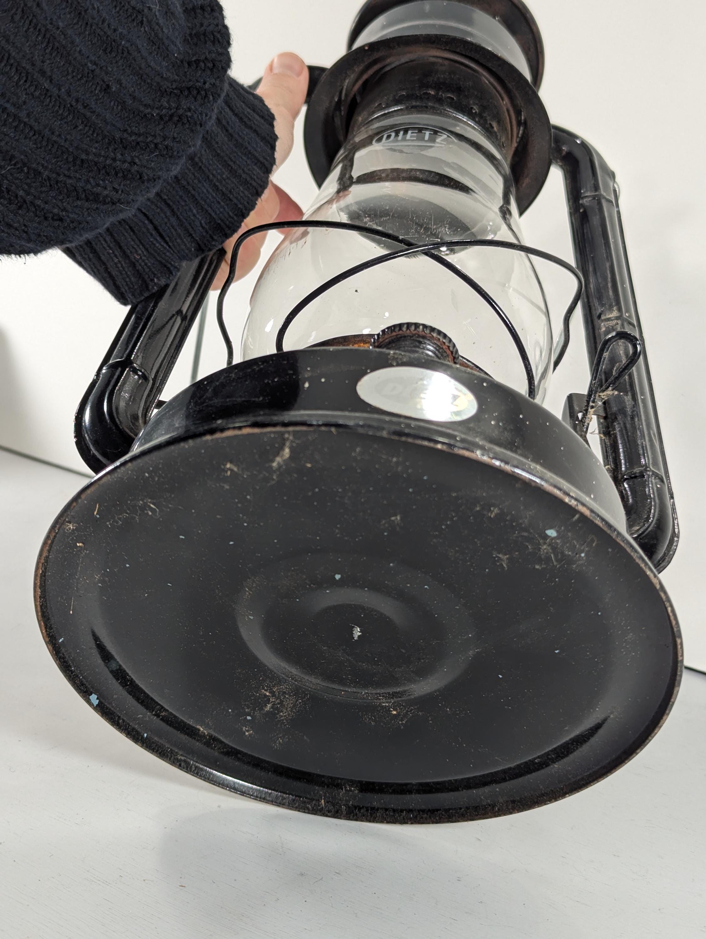 Large Black Dietz No. 80 Hurricane Lantern 15