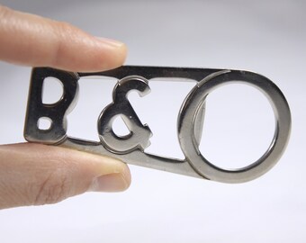 Holger Krogh B&O bottle opener, stainless steel Bang and Olufsen advertising barware