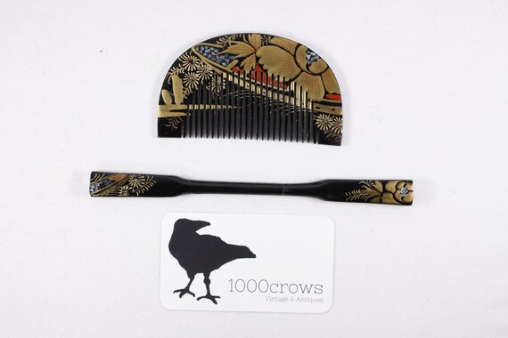 Vintage Japanese Kushi Comb and Kanzashi Hair Pin… - image 6