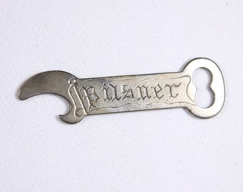 1940s Vancouver BC Capilano Brewing Co vintage church key beer bottle opener, Pilsner Nut Brown Ale Royal Stout