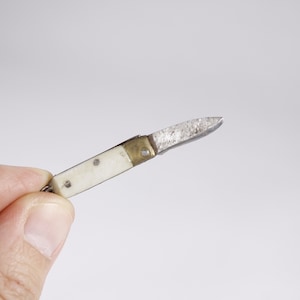 CHOOSE Antique quill knife 1, miniature pocket knife, micro pen knife, chatelaine keyring small folding knife image 7