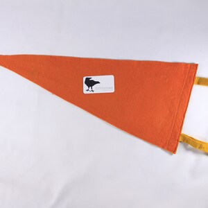 1950s Los Angeles tourist souvenir pennant 26, orange felt banner, student dorm room gift image 7