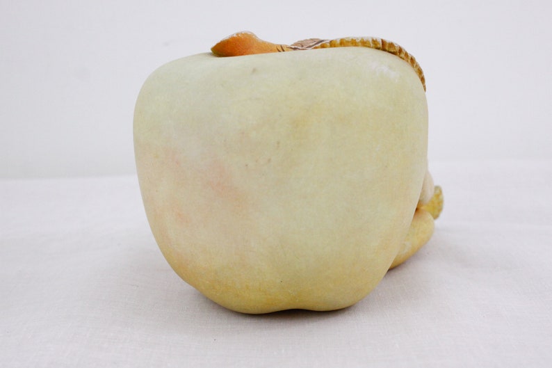 Vintage 'apple boy' surrealist sculpture by Ismael Franco, ceramic surreal art figure image 5