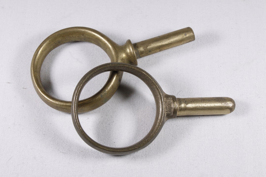 Vintage Brass Boat Oar Rests, Round Row Locks, Maritime Oar Locks Boat