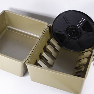 Vintage Metal Film Reel Box Vintage Industrial Storage Film Reel Box Metal  Storage Film Organizer Reel Box Brumberger ATC 