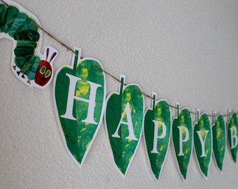 Hungry Caterpillar Leaf Banner