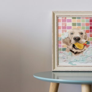 Puppy 16 Images Doggy Digital Download Bow Tie Black CLIP ART- Watercolor Pitbull Dog Set Brown.