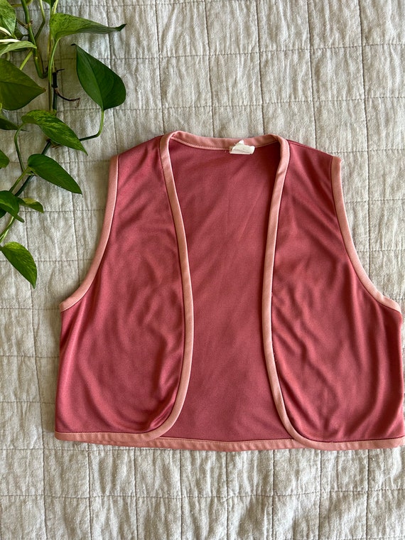 Lightweight Dusty Pink Poly Vest - image 1