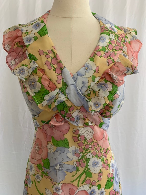 60's Flower Child Halter Dress