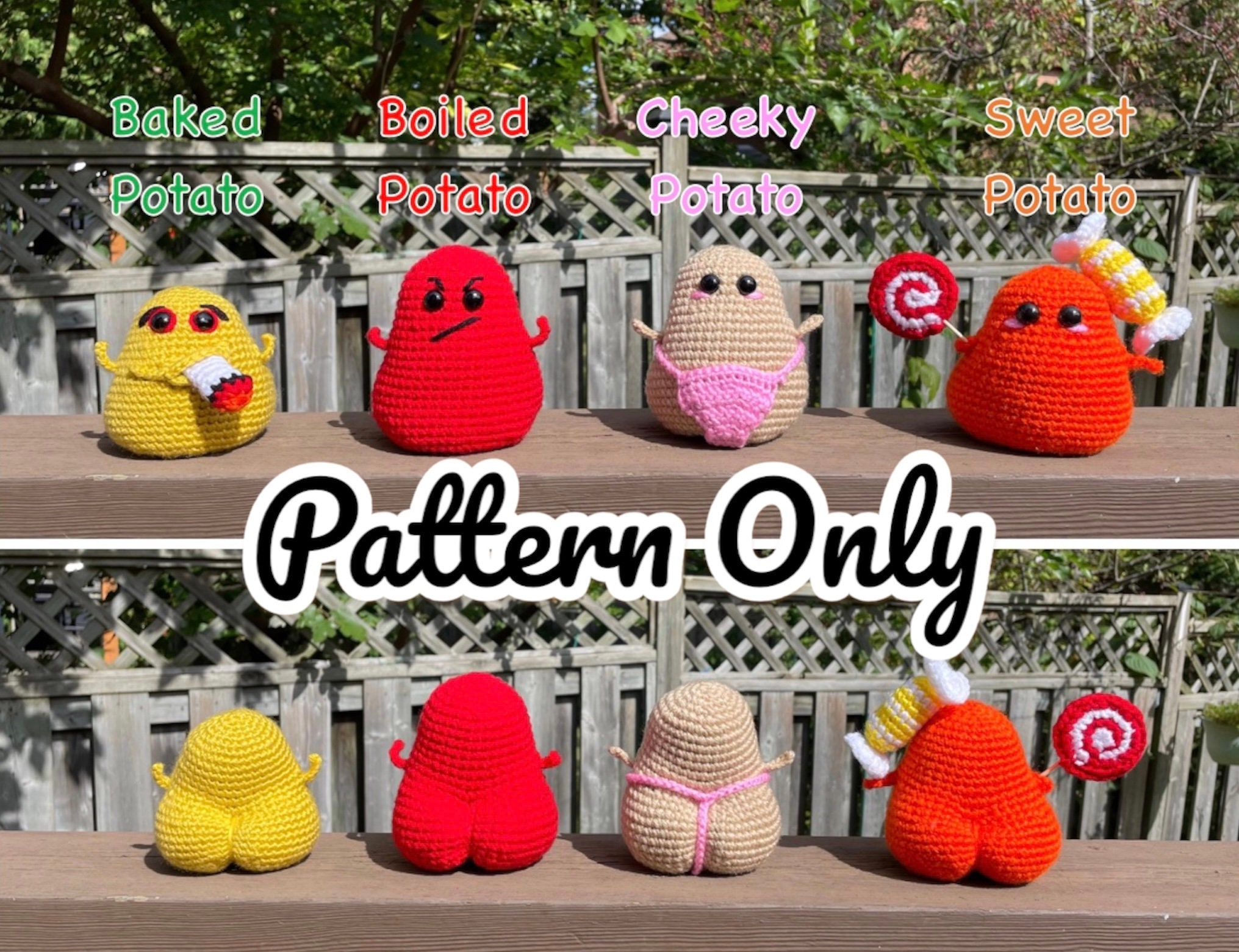 Potato Plushies Crochet doll Pattern