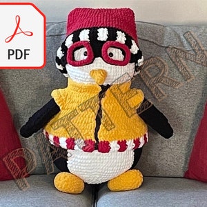 Bundled Up Penguin Pattern