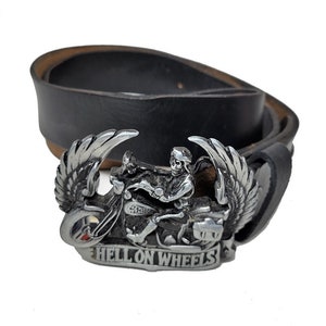 Vintage Biker Black Leather Men display picture 3