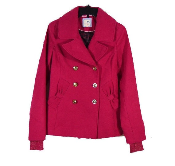 NEW Juniors Tommy Girl Pea Coat Winter Jacket Hot Etsy