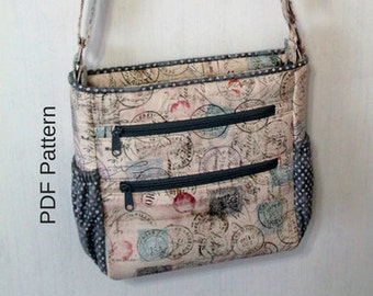 Johanna Crossbody Bag. PDF Sewing Pattern. Crossbody Bag. Zipper Bag. PDF Bag Pattern. Handbag. Patterns and Tutorials.