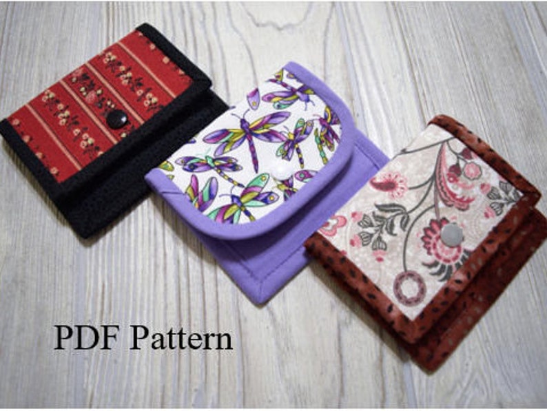 Gift Card Wallet, PDF Sewing Pattern for Gift Card Wallet, Gift Card Holder image 1