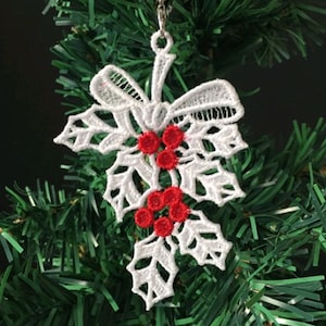 FSL まばゆいクリスマス - フリースタンディングレースマシン刺繍デザイン 即時ダウンロード 4x4フープ APE2847-003