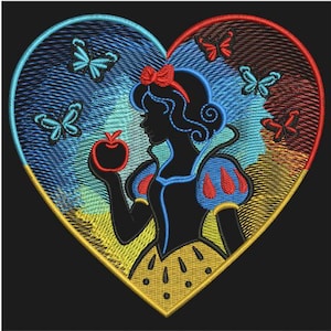 Snowy Apple, Heartfelt Charm, Innocent Love - Machine Embroidery Designs Instant Download 4x4 5x5 6x6 hoop SCA1421-009