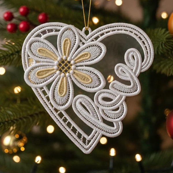 FSL Blooming Love - Free Standing Lace Machine Embroidery Designs Instant Download 4x4 hoop SCA0252-009