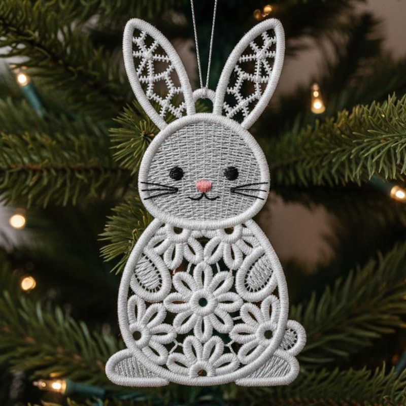 Rabbit Standing Flower - Etsy