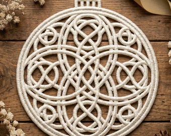 FSL Christmas Ornament - Free Standing Lace Machine Embroidery Designs Instant Download 4x4 hoop SCA1253-008