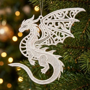 FSL 天空の翼竜、神秘的な生き物 - フリースタンディングレースマシン刺繍デザイン 即時ダウンロード 5x5 フープ SCA0228-001