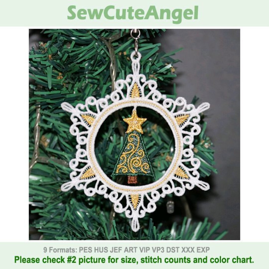 FSL Snowflake - Free Standing Lace Machine Embroidery Design Embroidery ...