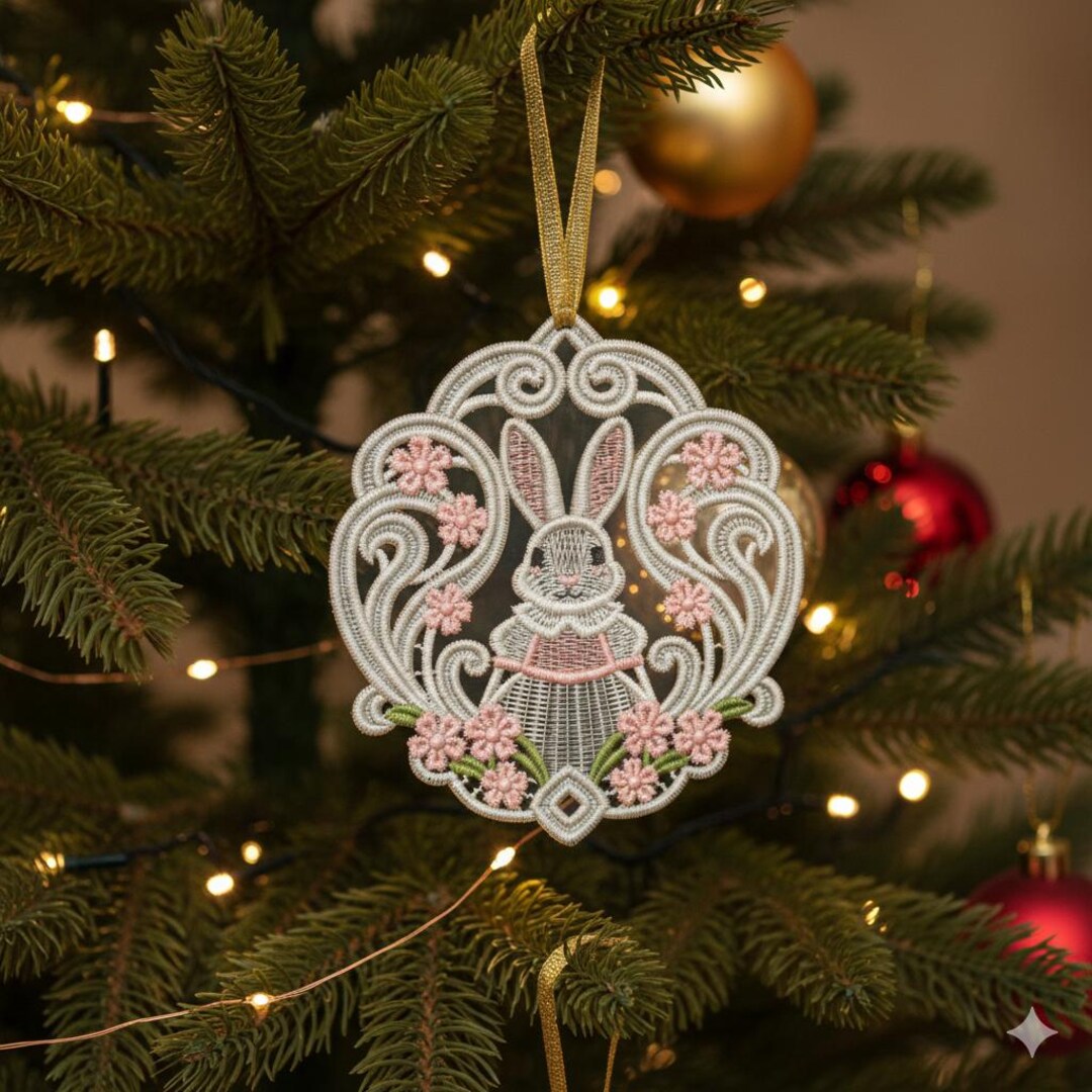 FSL Blossom Bunny - Free Standing Lace Machine Embroidery Designs ...