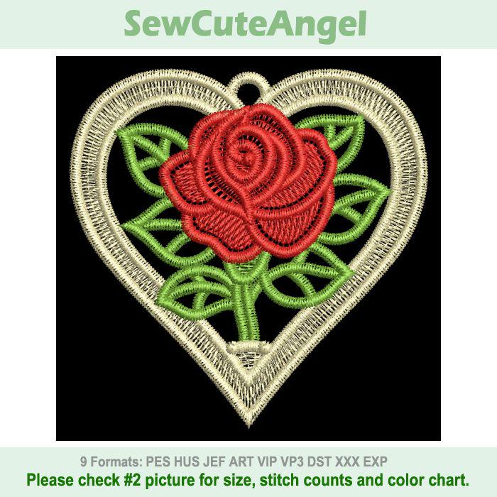 FSL Rose in Bloom - Free Standing Lace Machine Embroidery Designs ...
