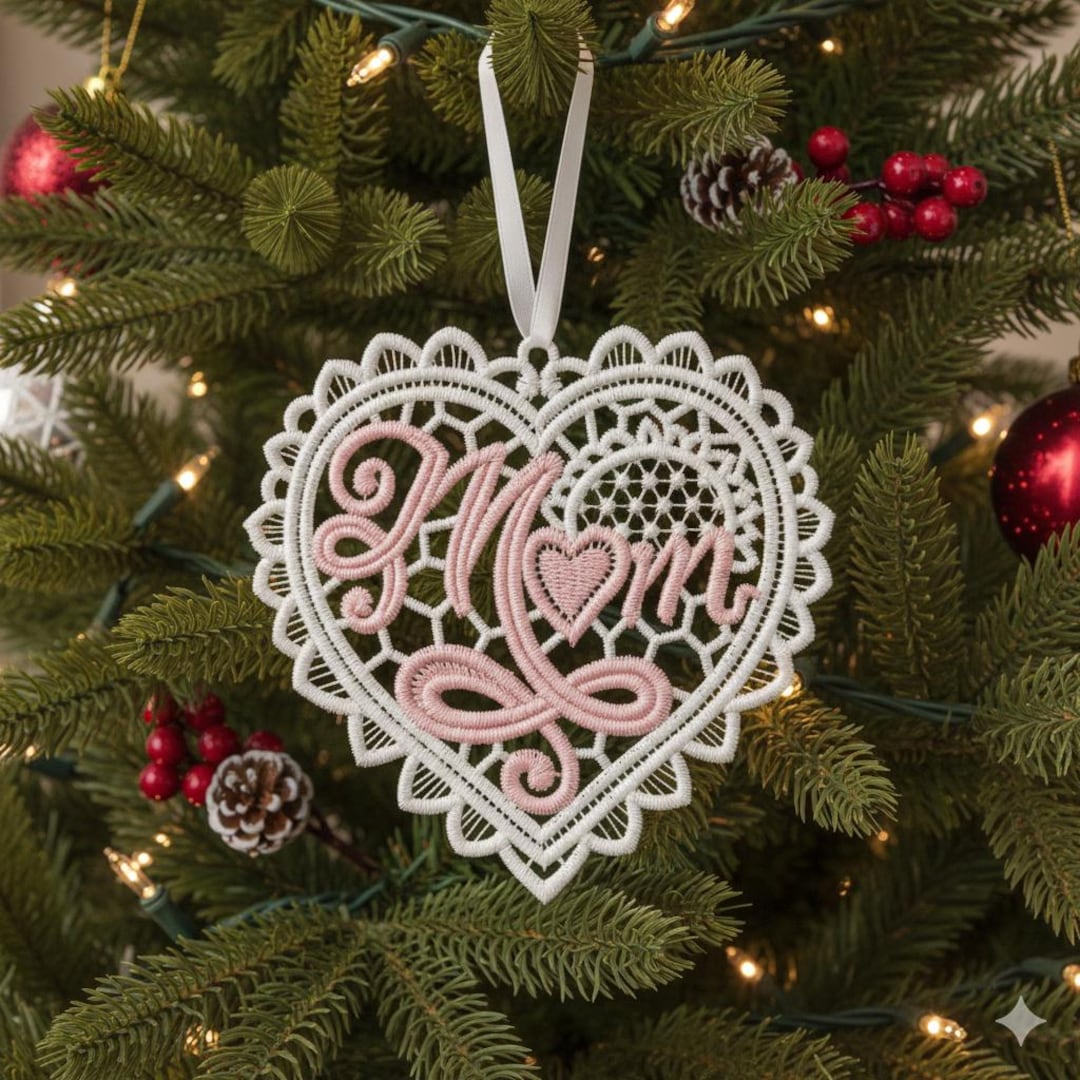 FSL I Love Mom Heart - Free Standing Lace Machine Embroidery Designs ...