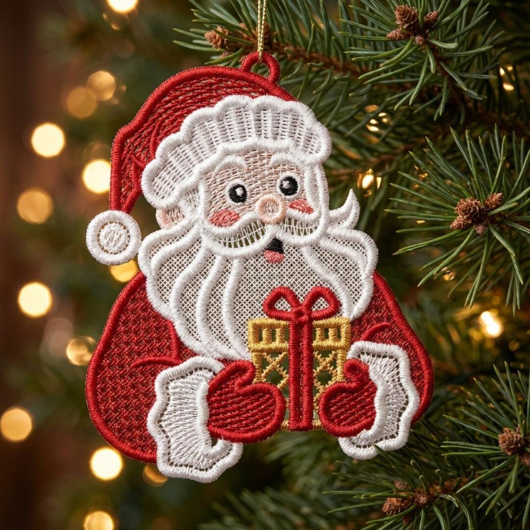 FSL Santa's Surprise - Free Standing Lace Machine Embroidery Designs ...